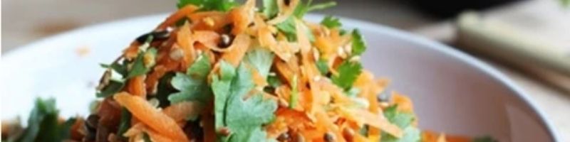 Grated Carrot Salad In foodies Extra Virgin Olive Oil