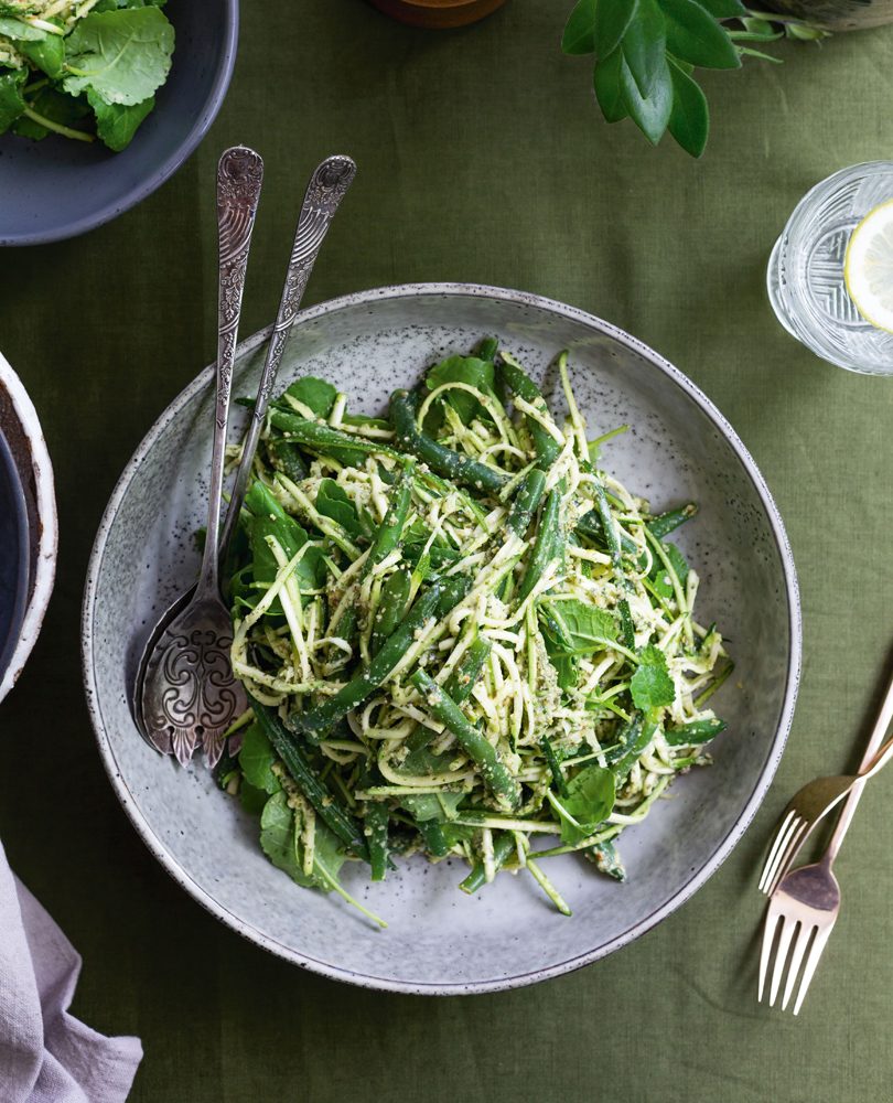 A tasty green vegetable salad to compliment your protein option