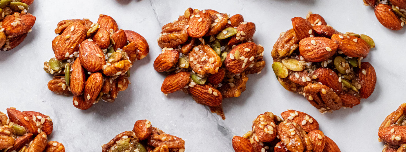 Sweet and Salty Date Sugar Nut Clusters