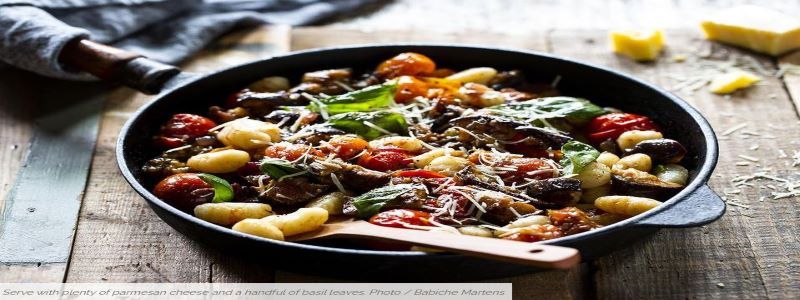 GNOCCHI WITH EGGPLANT, SQUASHED TOMATOES & PARMESAN RECIPE – Angela Casley