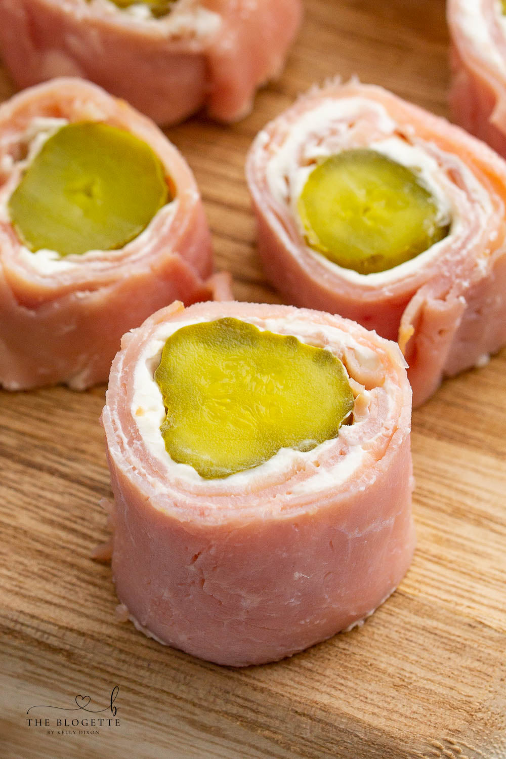 Ham and Gherkin Roll Ups