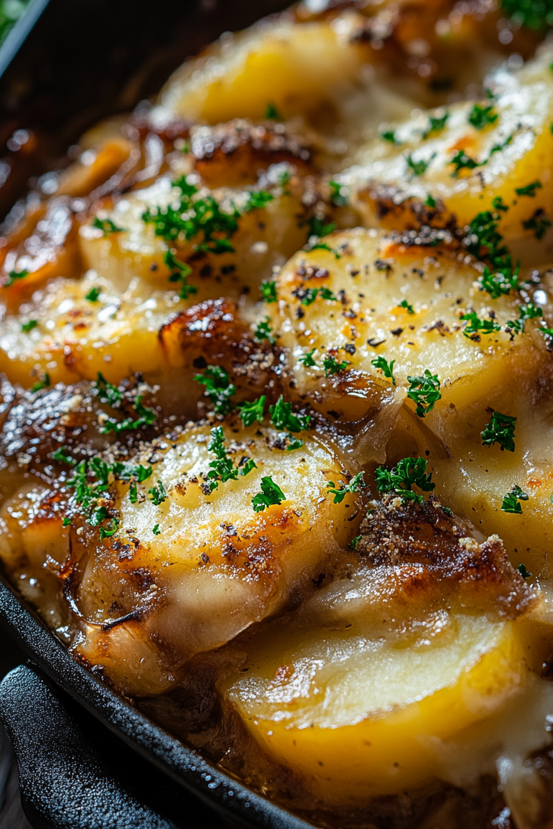 Easy French Onion Potato Bake