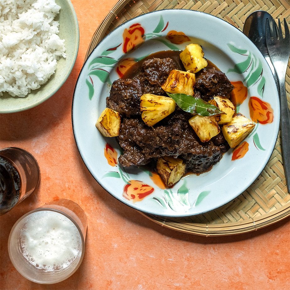 Pork and pineapple adobo