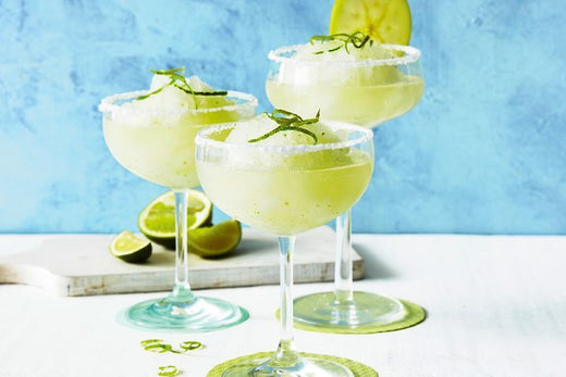 Frozen apple margarita mocktail